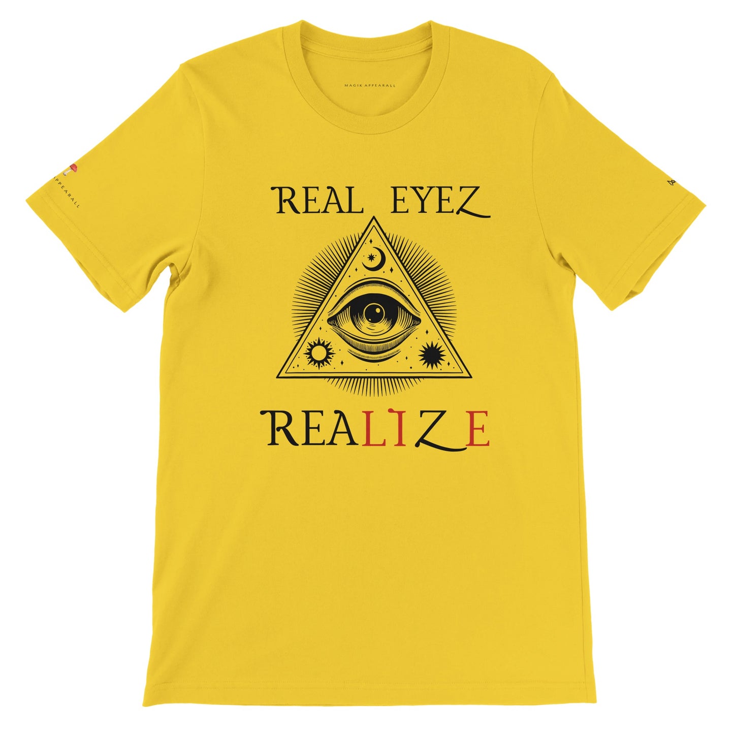 REAL EYEZ REALIZE  Premium Crewneck T-shirt